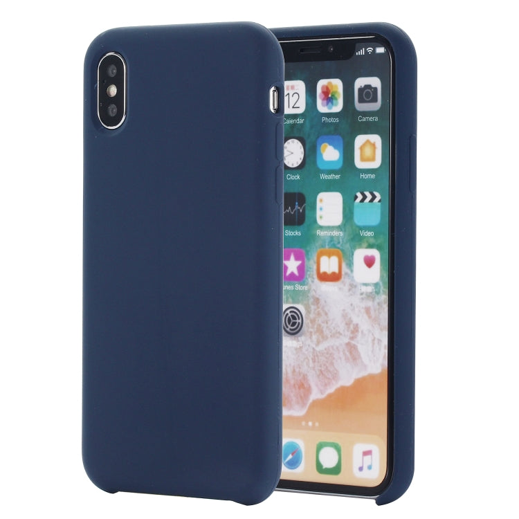 For iPhone XS Max Four Corners Full Coverage Liquid Silicone Protective Case Back Cover, For XS Plus, For XS Max, XS Max