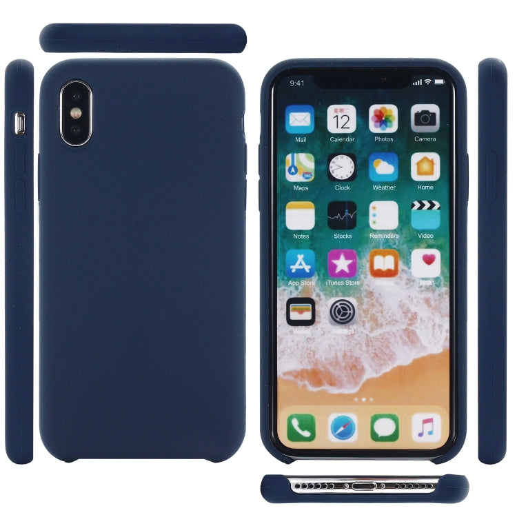 For iPhone XS Max Four Corners Full Coverage Liquid Silicone Protective Case Back Cover, For XS Plus, For XS Max, XS Max