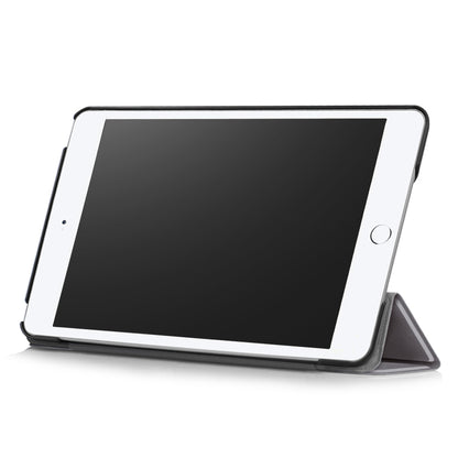 Custer Texture Horizontal Flip Leather Case for  iPad Mini 2019 & Mini 4, with Three-folding Holder & Sleep / Wake-up Function, For iPad Mini 2019 & Mini 4
