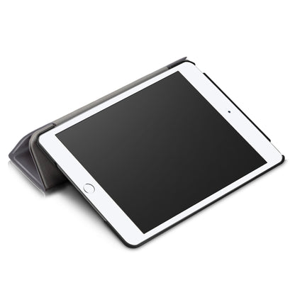 Custer Texture Horizontal Flip Leather Case for  iPad Mini 2019 & Mini 4, with Three-folding Holder & Sleep / Wake-up Function, For iPad Mini 2019 & Mini 4
