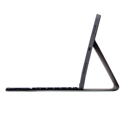 X-11BC Skin Plain Texture Detachable Bluetooth Keyboard Tablet Case for iPad Pro 11 inch 2020 / 2018, with Touchpad & Pen Slot