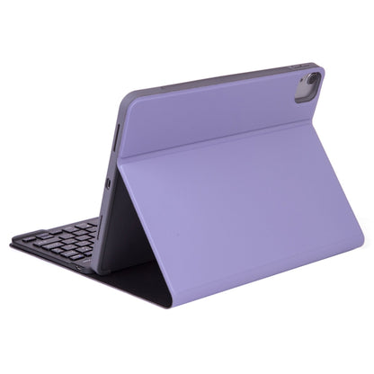 X-11BS Skin Plain Texture Detachable Bluetooth Keyboard Tablet Case for iPad Pro 11 inch 2020 / 2018, with Pen Slot & Backlight, Black Keyboard