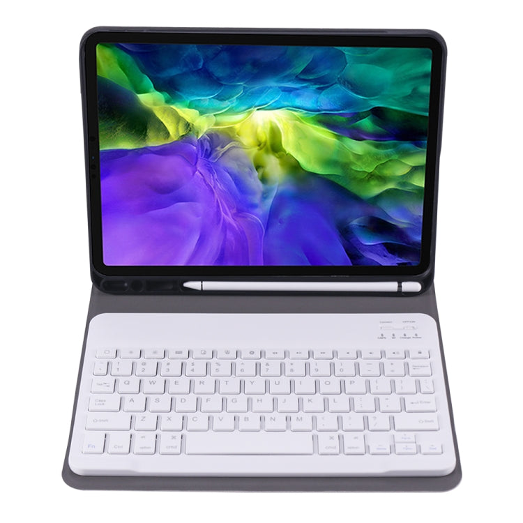 A11B Bluetooth 3.0 Ultra-thin ABS Detachable Bluetooth Keyboard Leather Tablet Case with Holder & Pen Slot for iPad Pro 11 2022 / 2021 / Air 5 / Air 4, For iPad Pro 11 2022 / 2021 / Air 5 / Air 4