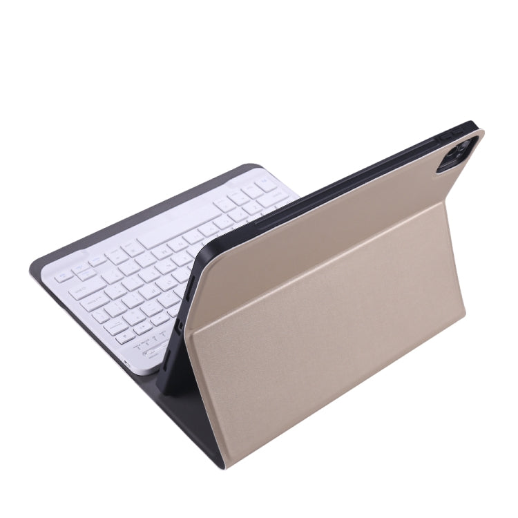 A11B Bluetooth 3.0 Ultra-thin ABS Detachable Bluetooth Keyboard Leather Tablet Case with Holder & Pen Slot for iPad Pro 11 2022 / 2021 / Air 5 / Air 4, For iPad Pro 11 2022 / 2021 / Air 5 / Air 4