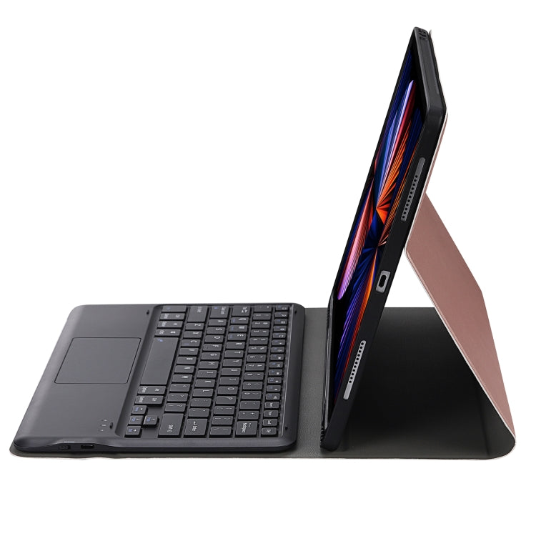 A12B-A Ultra-thin ABS Detachable Bluetooth Keyboard Tablet Case with Touchpad & Pen Slot & Holder for iPad Air 13 2024 / 2025 / Pro 12.9 2021