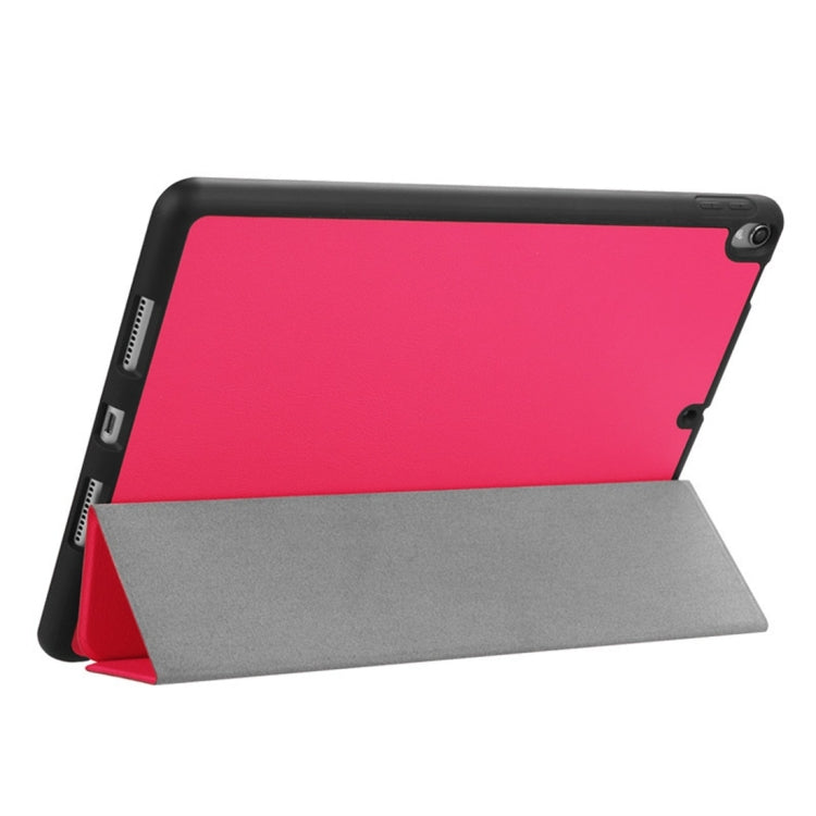 Custer Texture Horizontal Flip Leather Case for iPad Pro 10.5 Inch / iPad Air (2019), with Three-folding Holder & Pen Slot, For iPad Pro 10.5 Inch / iPad Air (2019)