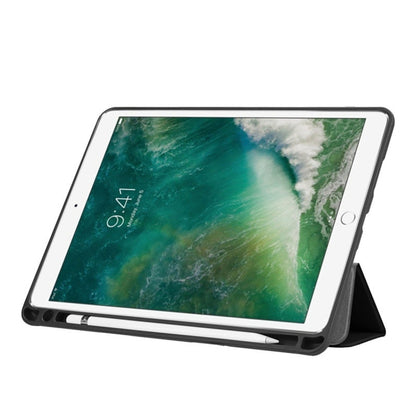 Custer Texture Horizontal Flip Leather Case for iPad Pro 10.5 Inch / iPad Air (2019), with Three-folding Holder & Pen Slot, For iPad Pro 10.5 Inch / iPad Air (2019)
