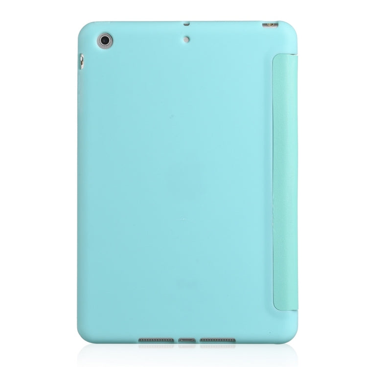 Millet Texture PU+ Silica Gel Full Coverage Leather Case for iPad Mini 4/5, with Multi-folding Holder
