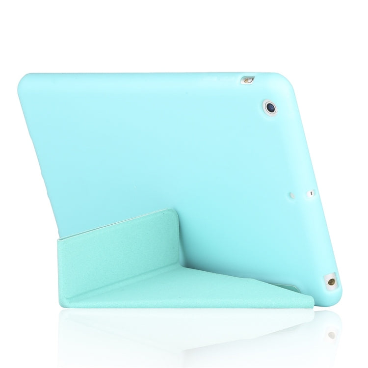 Millet Texture PU+ Silica Gel Full Coverage Leather Case for iPad Mini 4/5, with Multi-folding Holder