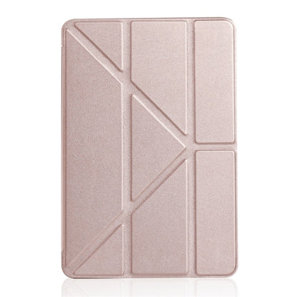 Millet Texture PU+ Silica Gel Full Coverage Leather Case for iPad Mini 4/5, with Multi-folding Holder