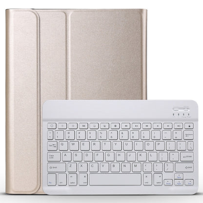 Detachable Bluetooth Keyboard + Brushed Texture Horizontal Flip Leather Tablet Case with Holder for iPad Pro 11 inch (2018)