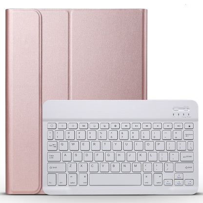 Detachable Bluetooth Keyboard + Brushed Texture Horizontal Flip Leather Tablet Case with Holder for iPad Pro 11 inch (2018)