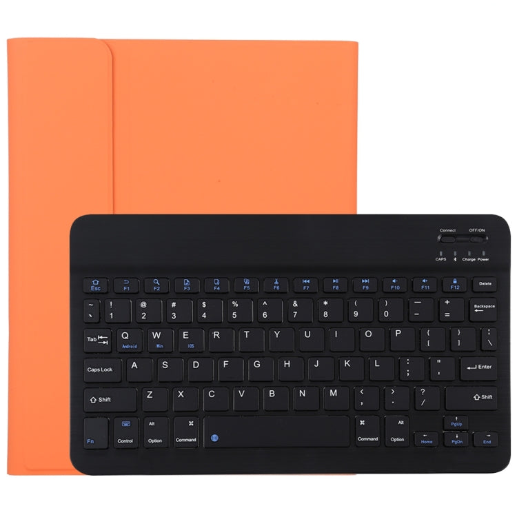 TG11B Detachable Bluetooth Black Keyboard + Microfiber Leather Tablet Case for iPad Pro 11 inch (2020), with Pen Slot & Holder, Black Keyboard