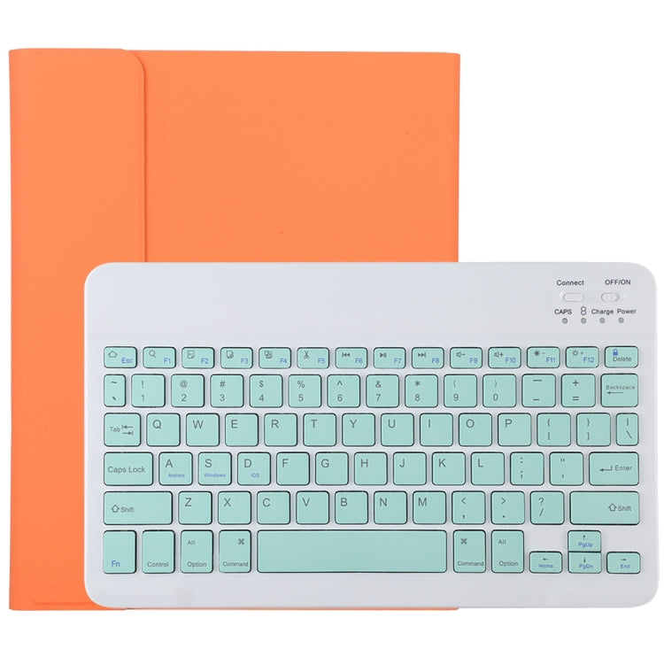 TG11B Detachable Bluetooth Green Keyboard + Microfiber Leather Tablet Case for iPad Pro 11 inch (2020), with Pen Slot & Holder, Green Keyboard