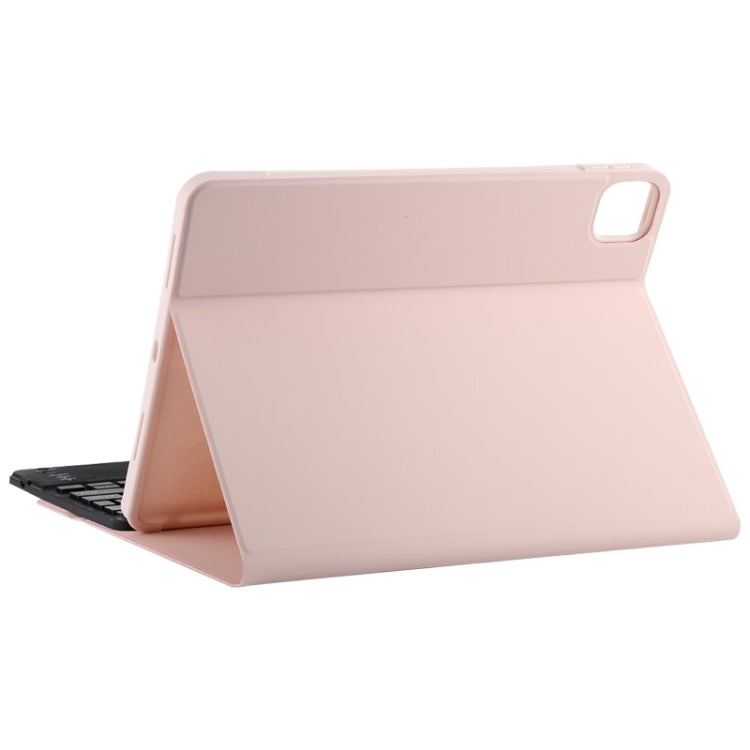 TG11BC Detachable Bluetooth Black Keyboard Microfiber Leather Tablet Case for iPad Pro 11 inch (2020), with Touchpad & Pen Slot & Holder, Black Keyboard