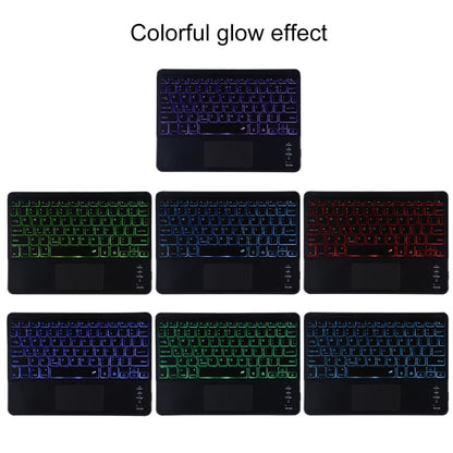 TG11BCS Detachable Bluetooth Black Keyboard Microfiber Leather Tablet Case for iPad Pro 11 inch (2020), with Backlight & Touchpad & Pen Slot & Holder, Black Keyboard