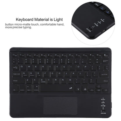 TG11BCS Detachable Bluetooth Black Keyboard Microfiber Leather Tablet Case for iPad Pro 11 inch (2020), with Backlight & Touchpad & Pen Slot & Holder, Black Keyboard
