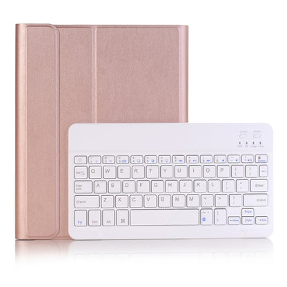 A102B For iPad 10.2 inch 2019 Ultra-thin Detachable Bluetooth Keyboard Leather Tablet Case with Stand & Pen Slot Function, A102B Rose Gold, A102B Black, A102B Gold, A102B Blue