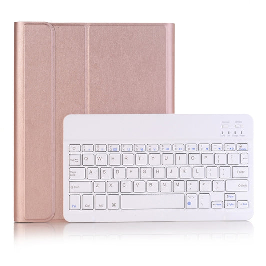 A102B For iPad 10.2 inch 2019 Ultra-thin Detachable Bluetooth Keyboard Leather Tablet Case with Stand & Pen Slot Function, A102B Rose Gold, A102B Black, A102B Gold, A102B Blue