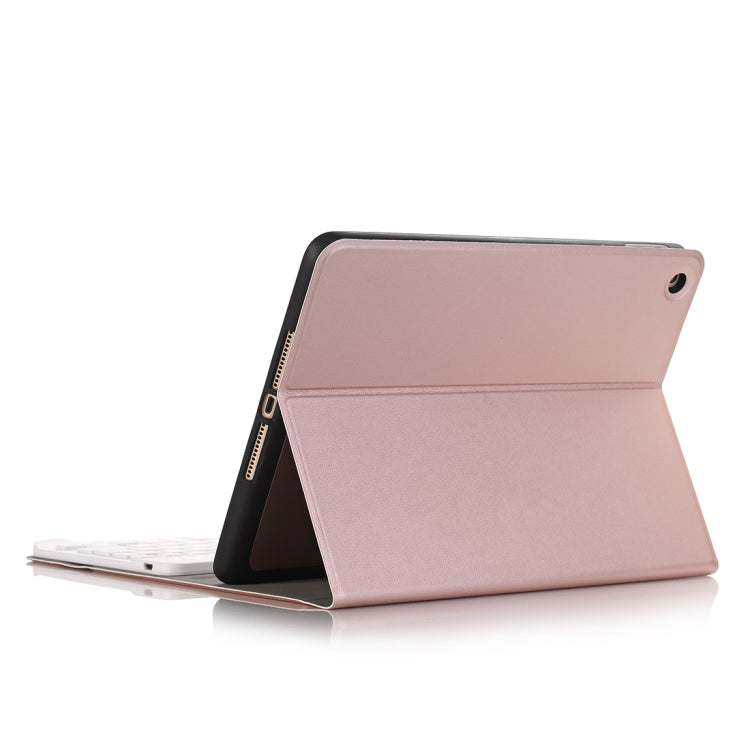 A102B For iPad 10.2 inch 2019 Ultra-thin Detachable Bluetooth Keyboard Leather Tablet Case with Stand & Pen Slot Function, A102B Rose Gold, A102B Black, A102B Gold, A102B Blue