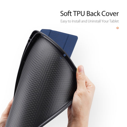 For iPad 10.2 DUX DUCIS Domo Series Horizontal Flip Magnetic PU Leather Case with Three-folding Holder & Pen Slot & Sleep / Wake-up Function, For iPad 10.2