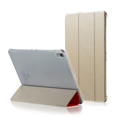 Silk Texture Horizontal Flip Ultra-thin Double-sided Clip Magnetic PU Leather Case for iPad Pro 11 inch (2018), with Three-folding Holder & Sleep / Wake-up Function, For iPad Pro 11 inch (2018)