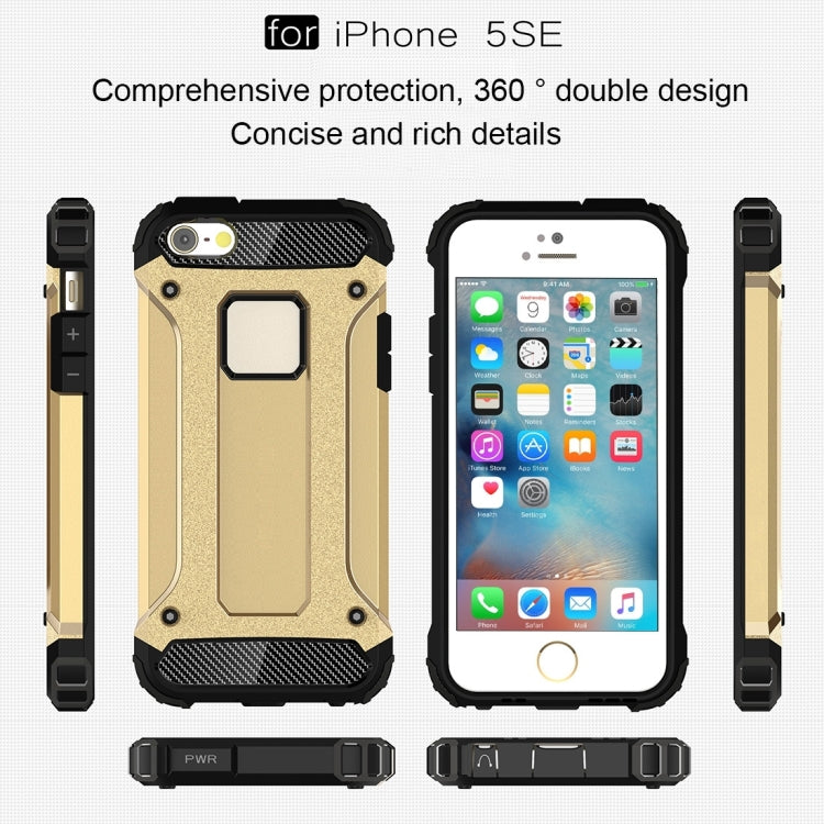 Tough Armor TPU + PC Combination Case for iPhone SE & 5 & 5s, For 5 & iPhone 5S & iPhone SE