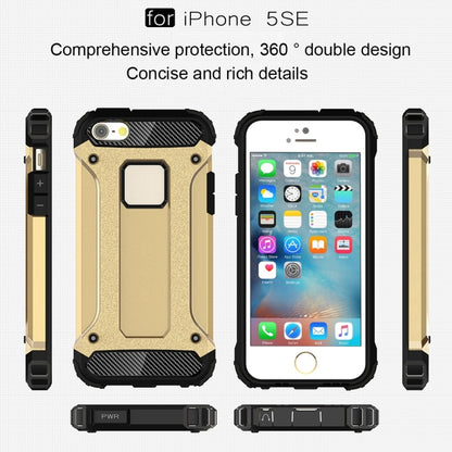 Tough Armor TPU + PC Combination Case for iPhone SE & 5 & 5s, For 5 & iPhone 5S & iPhone SE