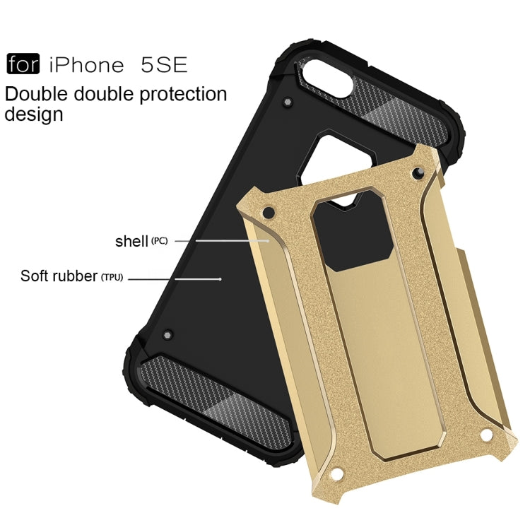 Tough Armor TPU + PC Combination Case for iPhone SE & 5 & 5s, For 5 & iPhone 5S & iPhone SE