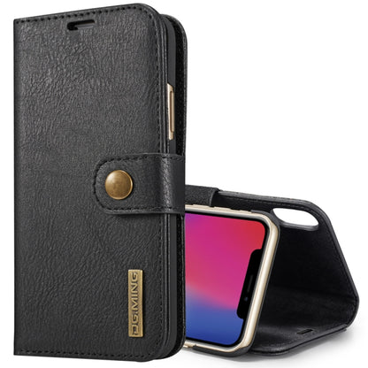 For iPhone X / XS DG.MING  Crazy Horse Texture Horizontal Flip Detachable Magnetic Protective Case with Holder & Card Slots & Wallet, iPhone X, iPhone  X, For  X
