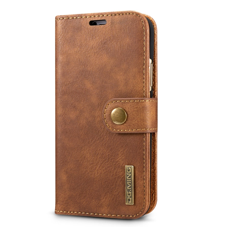 For iPhone X / XS DG.MING  Crazy Horse Texture Horizontal Flip Detachable Magnetic Protective Case with Holder & Card Slots & Wallet, iPhone X, iPhone  X, For  X