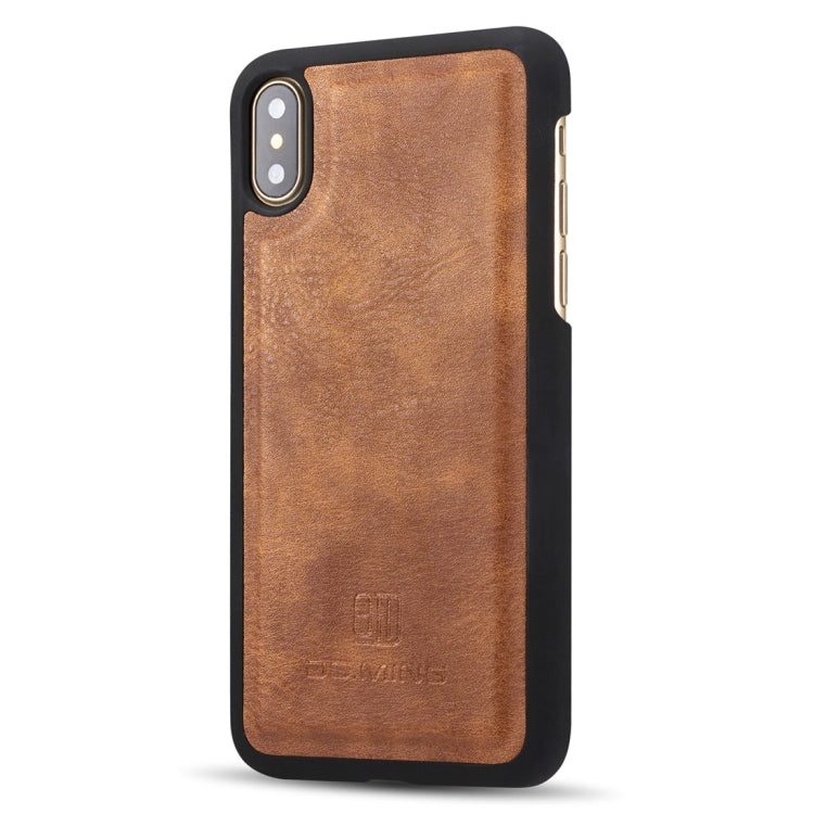For iPhone X / XS DG.MING  Crazy Horse Texture Horizontal Flip Detachable Magnetic Protective Case with Holder & Card Slots & Wallet, iPhone X, iPhone  X, For  X