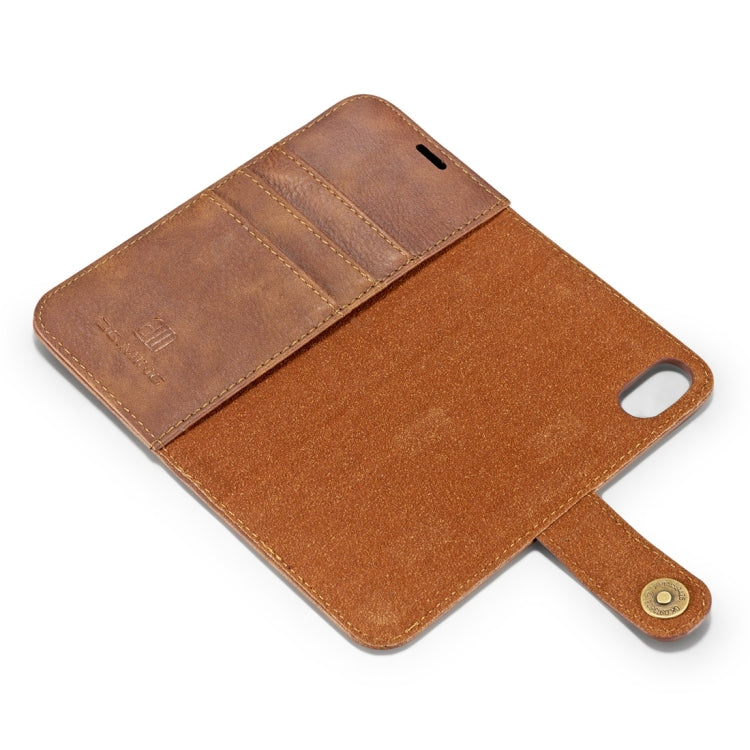 For iPhone X / XS DG.MING  Crazy Horse Texture Horizontal Flip Detachable Magnetic Protective Case with Holder & Card Slots & Wallet, iPhone X, iPhone  X, For  X