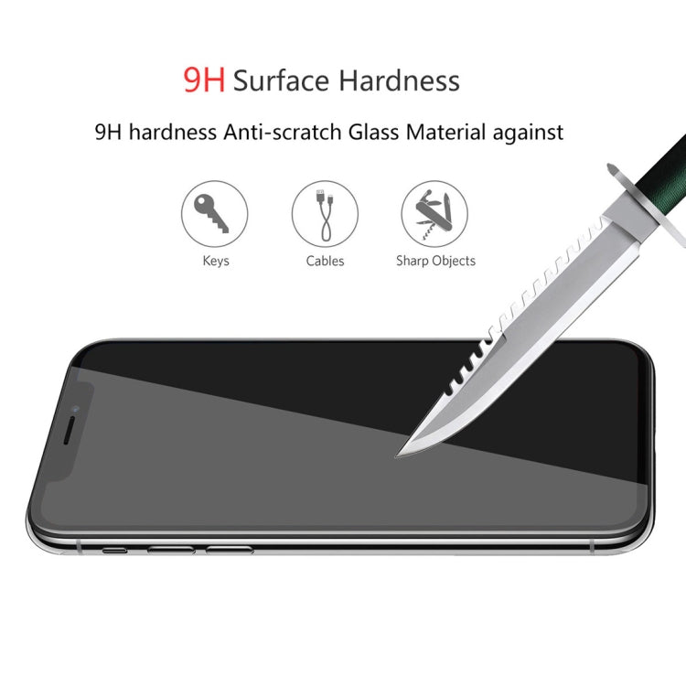 For iPhone X ENKAY Hat-Prince 0.26mm 9H Surface Hardness 6D Curved Edge Full Screen Tempered Glass Film, For X (6D)
