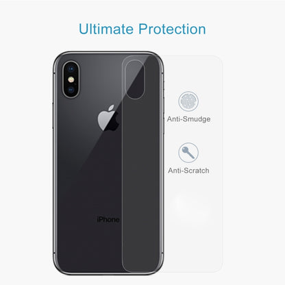 For iPhone X / XS Transparent Tempered Glass Back Screen Protector, For X