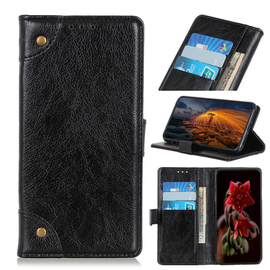 For iPhone 11 Pro Max Copper Buckle Nappa Texture Horizontal Flip Leather Case, with Holder & Card Slots & Wallet, For XI Max (2019)
