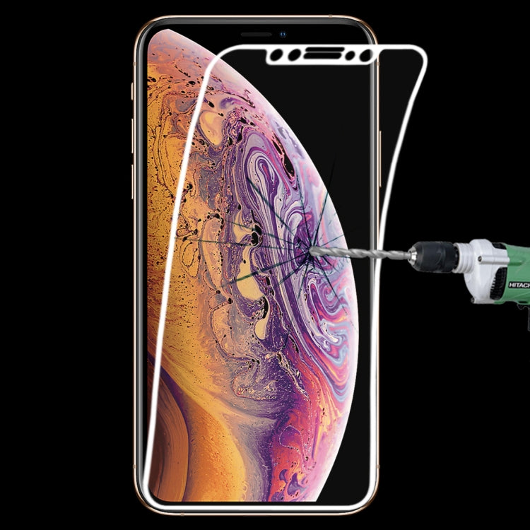 For iPhone 11 Pro Max / XS Max 0.1mm 9H Full Screen Flexible Fiber Tempered Glass Film, For iPhone 11 Pro Max / XS Max Black, For iPhone 11 Pro Max / XS Max White