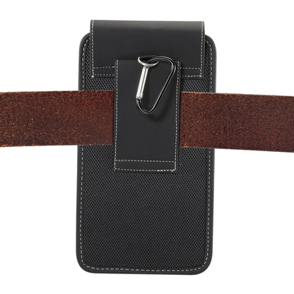 Universal Hanging Waist Oxford Cloth Case For 5.7-6.3 inch Mobile Phones, with Carabiner, 6.3 inch