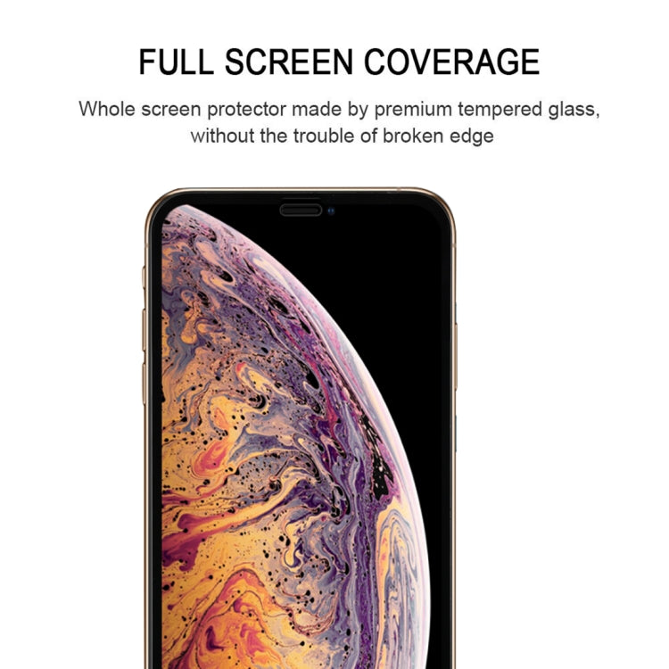 For iPhone XS Max 9H 2.5D Ultrathin Silk-screen Carbon Fiber Full Screen Protector Film, For iPhone XS Max Black 2.5D, For iPhone XS Max White