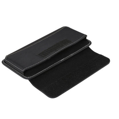 For iPhone XS Max Men Universal Oxford Cloth Portable Mobile Phone Waist Pack Leather Case / Huawei Mate 20 / 6.3 Inch or Below Smartphones