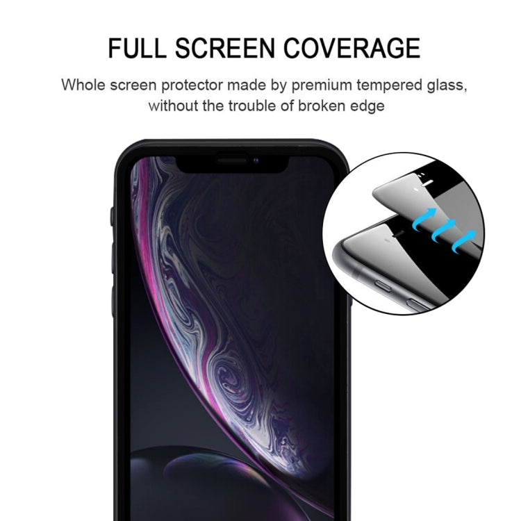 For iPhone 11 / XR 9H 2.5D Ultrathin Silk-screen Carbon Fiber Full Screen Protector Film, For XR