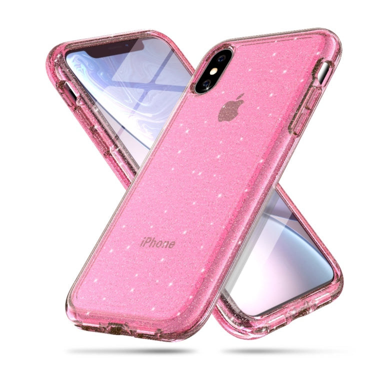 For iPhone X / XS Shockproof Terminator Style Glitter Powder Protector Case, iPhone X / XS (White), iPhone X / XS (Pink), iPhone X / XS (Grey)