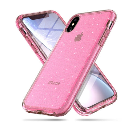 For iPhone X / XS Shockproof Terminator Style Glitter Powder Protector Case, iPhone X / XS (White), iPhone X / XS (Pink), iPhone X / XS (Grey)