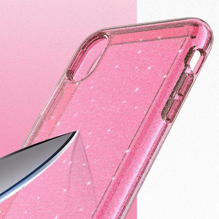 For iPhone X / XS Shockproof Terminator Style Glitter Powder Protector Case, iPhone X / XS (White), iPhone X / XS (Pink), iPhone X / XS (Grey)