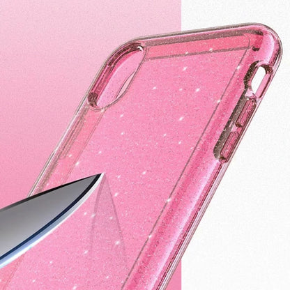 For iPhone X / XS Shockproof Terminator Style Glitter Powder Protector Case, iPhone X / XS (White), iPhone X / XS (Pink), iPhone X / XS (Grey)