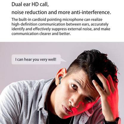 278 TWS External Noise Cancelling Touch Bluetooth Earphone with Charging Box, Support LED Power Digital Display & Breathing Lights & Call & Voice Assistant, 278 Black, 278 White