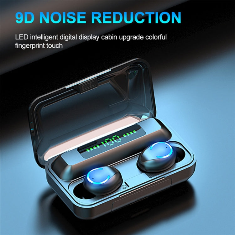 F9-9 TWS CVC8.0 Noise Cancelling Bluetooth Earphone with Charging Box, Support Touch Lighting Effect & Three-screen LED Power Display & Power Bank & Mobile Phone Holder & HD Call & Voice Assistant, F9-9 Black, F9-9 Dark Blue, F9-9 Pink, F9-9 Blue      ...