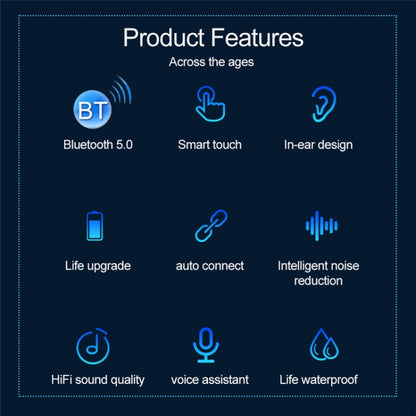 F9-9 TWS CVC8.0 Noise Cancelling Bluetooth Earphone with Charging Box, Support Touch Lighting Effect & Three-screen LED Power Display & Power Bank & Mobile Phone Holder & HD Call & Voice Assistant, F9-9 Black, F9-9 Dark Blue, F9-9 Pink, F9-9 Blue      ...