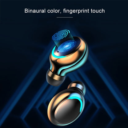 F9-5C Three-screen Digital Display Noise Reduction Bluetooth Earphone, F9-5C without Strap Black, F9-5C without Strap White
