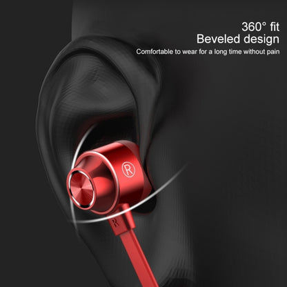Bluetooth 5.1 Round Wire Neck-mounted Bluetooth Sports Earphone with Magnetic Function, Black, Red, Sky Blue, White